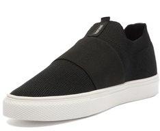 Tênis Slip On Monocolor Elástico Preto