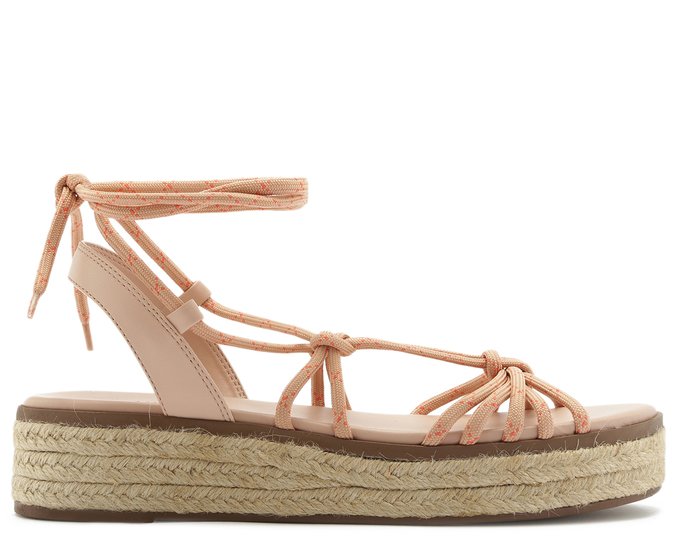 sandalia flatform corda