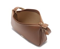 Bolsa Tiracolo Pequena Cápsula Mono Marrom