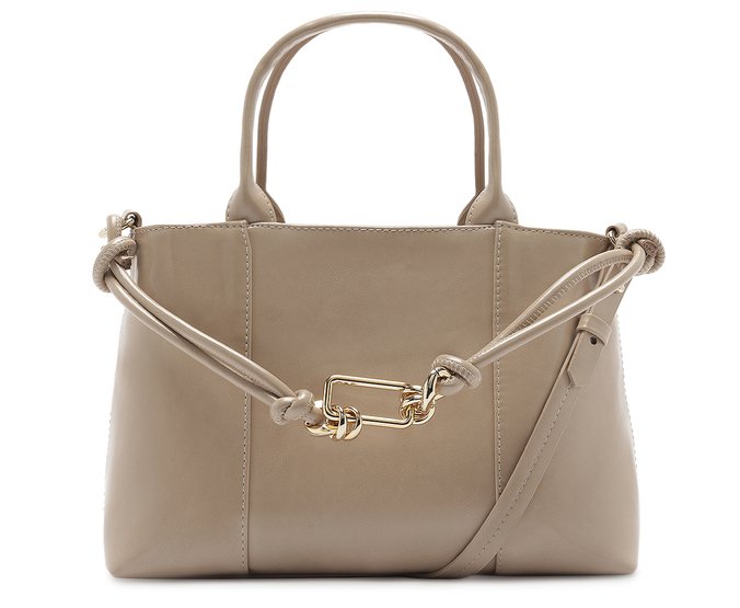 Bolsa Tote Grande Detalhe Alça Bege
