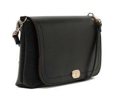Bolsa Tiracolo Média Lisa Preta