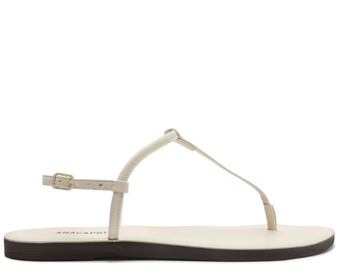 Sandália Slim Branca Monocolor