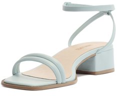Sandália Salto Bloco Santorine Azul