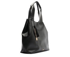 Bolsa Shopping Grande Pingente Preta
