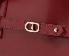 Bolsa Tiracolo  Média Verniz Madrid Vermelha
