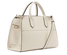 Bolsa Tote Grande Zíper Helena Branca