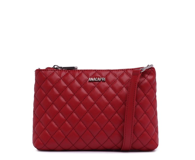 Bolsa Tiracolo Pequena Metalassê Vermelha