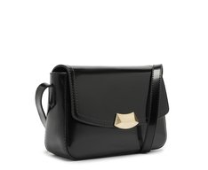 Bolsa Tiracolo Pequena Detalhe Metálico Preta