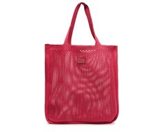 Bolsa Shopping Grande Rosa Knit Natural