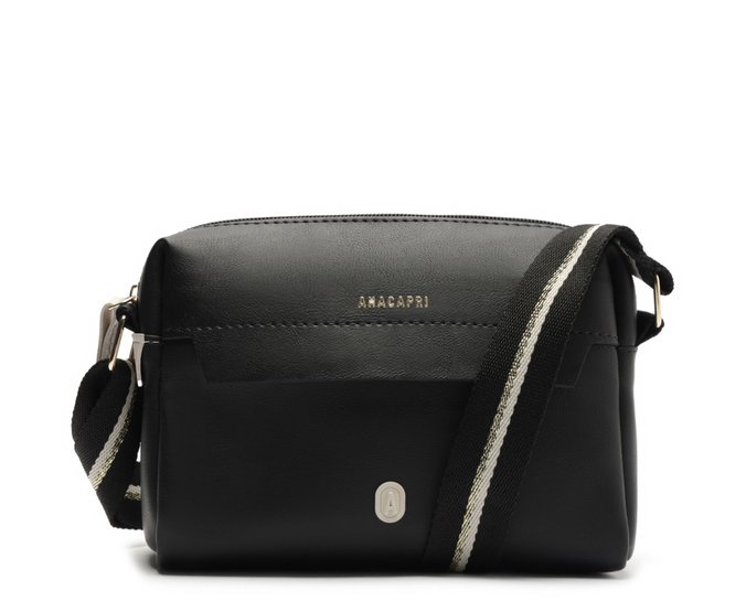 Bolsa Tiracolo Média Color Preta