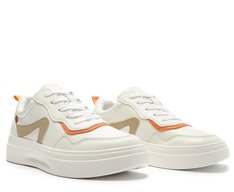 Tênis Sola Robusta Branco e Laranja