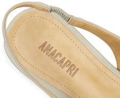 Sapatilha Slingback Bico Fino Cinza