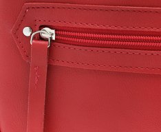 Bolsa Tiracolo Média Bolso Frontal Vermelha