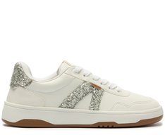 Tênis AC1119 Branco e Prateado