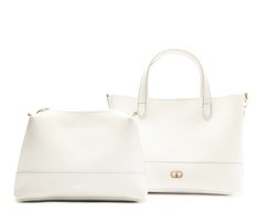 Bolsa Tote Média Com Necessaire Branca