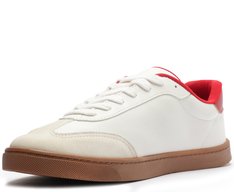 Tênis Versátil Urbano Branco e Vermelho