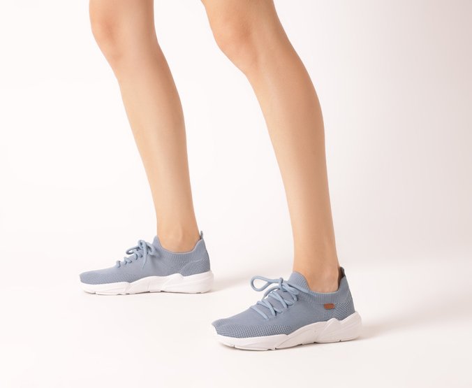 Tênis Sporty Knit Azul