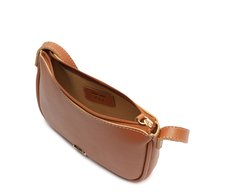 Bolsa Tiracolo Pequena Cápsula Mono Marrom