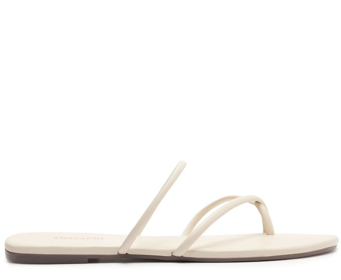 Rasteira Tiras Finas Basic Branca