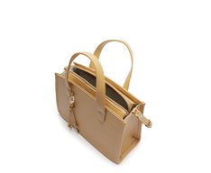 Bolsa Tote Média Estruturada Bege