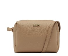 Bolsa Tiracolo Média Arredondada Bege
