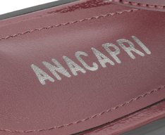 Sapatilha Slingback Bico Fino Fivelas Roxa