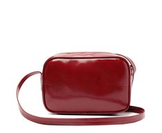 Bolsa Tiracolo Média Fecho Duplo Zíper Vermelha
