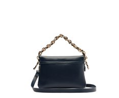Bolsa Tiracolo Pequena Cordão Tricolor Azul