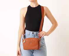 Bolsa Tiracolo Média Floater Gorgurão Marrom