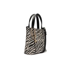 Bolsa Tote Média Madri Chaveiro Animal Print Zebra