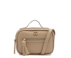 Bolsa Tiracolo Pequena Bolso Frontal Barbicacho Bege