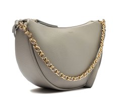 Bolsa Tiracolo Média Meia Lua Cinza