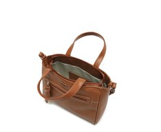 Bolsa Tote Média Bolso Frontal Barbicacho Marrom