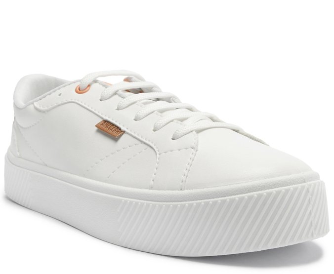 Tênis Sola Alta Riscada Branco