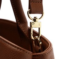 Bolsa Tote Grande Velvet Marrom