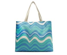 Bolsa Shopping Grande Ondas Sundown Azul