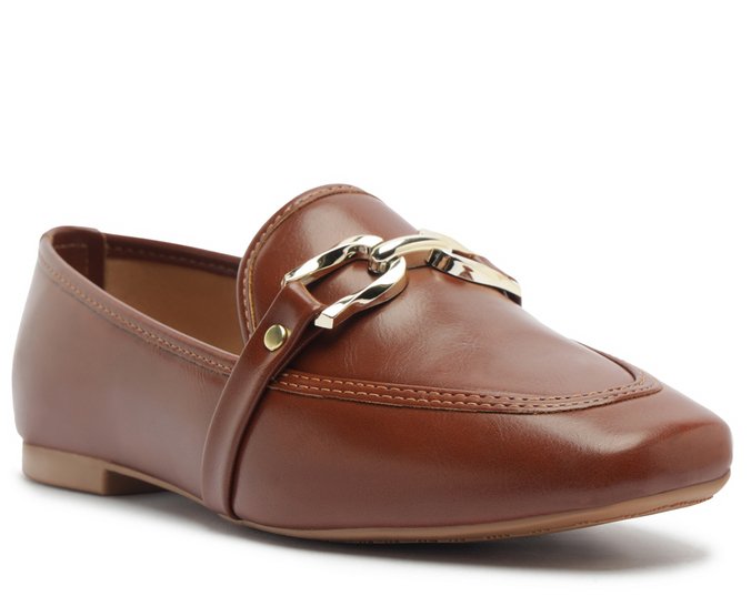 Mocassim Sola Bold Bridão Marrom