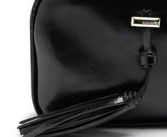 Bolsa Tiracolo Pequena Detalhe Tassel Preta