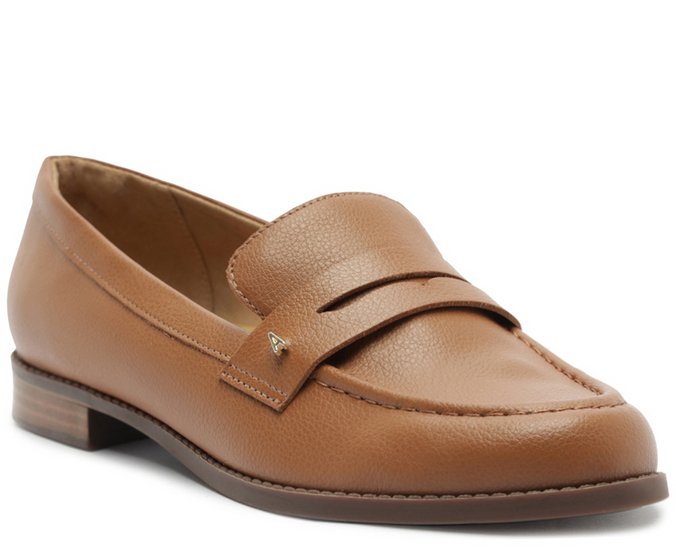 Mocassim Com Pala Aplicação A Marrom