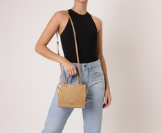 Bolsa Tote Média Croco Marrom