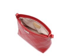 Bolsa Tiracolo Média Matelassê Triangular Vermelha