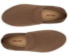 Tênis Slip On Knit Mono Vermelho Marrom