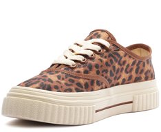 Tênis Sola Alta Pop Up Animal Print