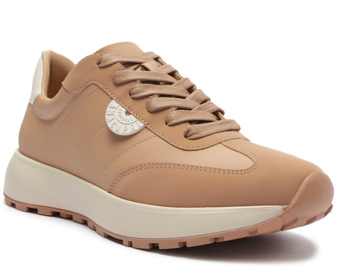 Tênis Sporty Recortes Bege