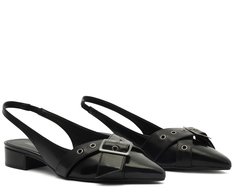 Sapatilha Slingback Mônica Preta