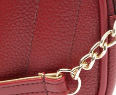 Bolsa Tiracolo Pequena Arredondada Vermelha