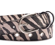 Cinto Fivela Ilhós Animal Print Zebra