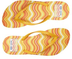 Chinelo de Dedo Ondas Sundown Laranja