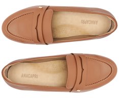 Mocassim Com Pala Aplicação A Marrom