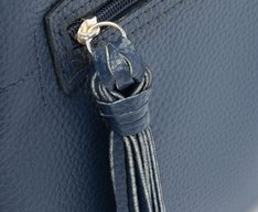 Bolsa Tote Média Bolso Frontal Barbicacho Azul